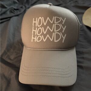Gray 'Howdy' Baseball Cap